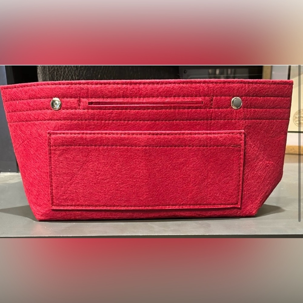 Red Felt Purse Organizer